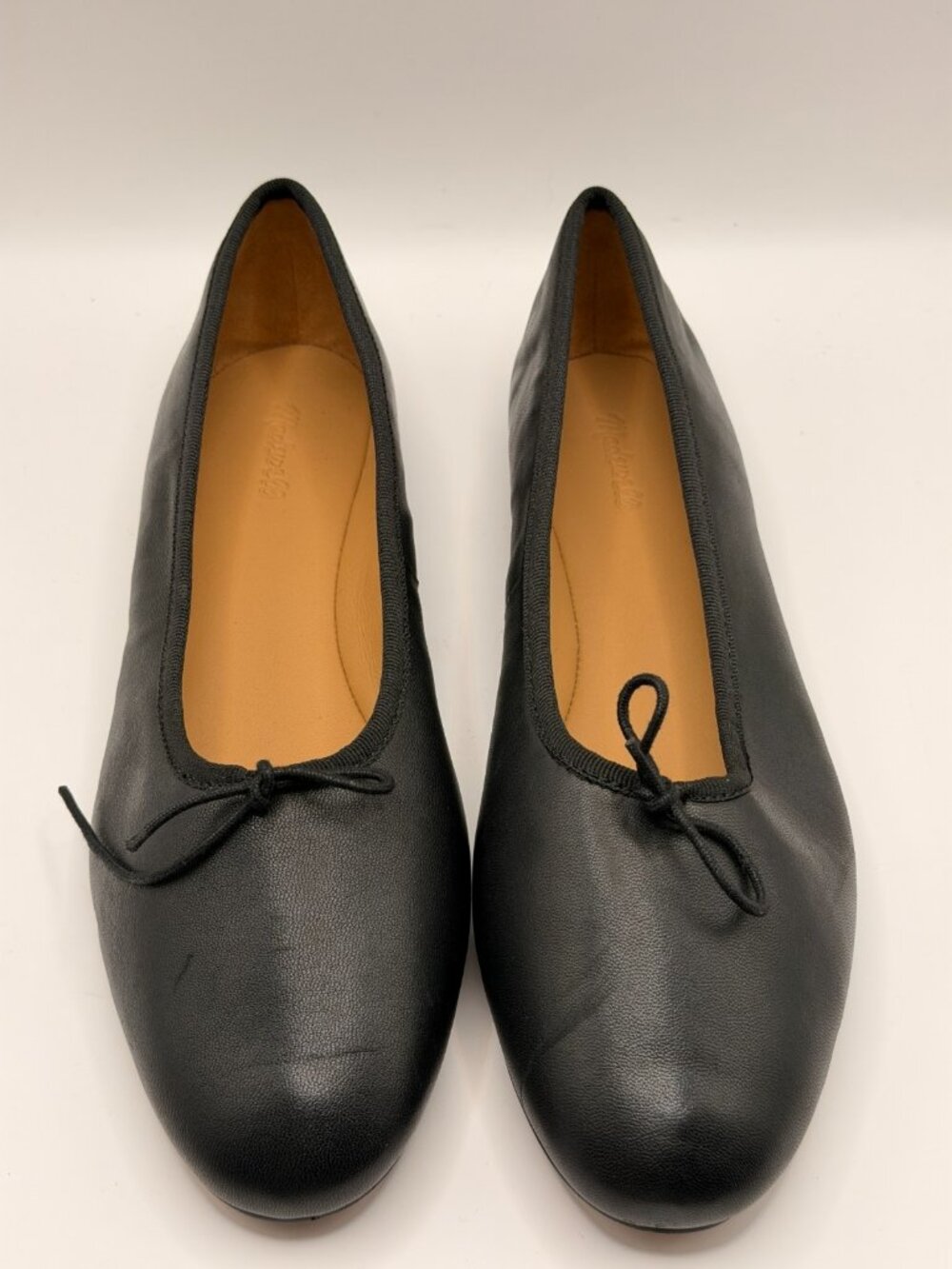 Madewell Womens The April Black Leather Ballet Flat Sz 9.5 - Picture 2 of 9